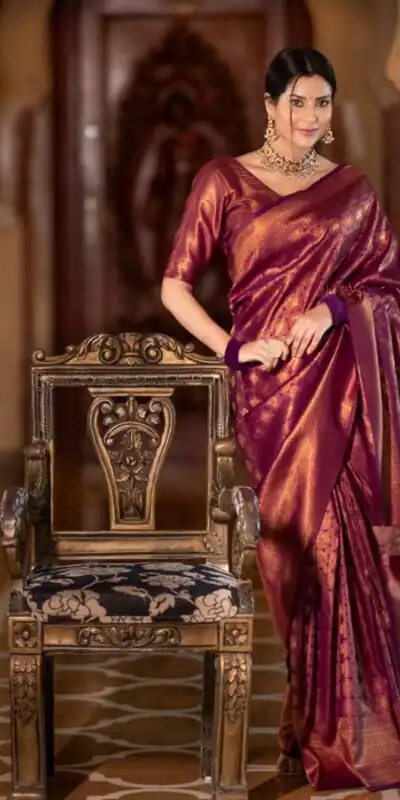 KPR 237 Maroon Soft Lichi Silk Cloth Saree Perfect for Wedding, Party, Family Gatherings, Sangeet, Ethnic Day – . Festive Deal ₹1299. Delivery 4-6 Workin | Sarees, Bollywood Sarees, Creative Sarees, Designer Sarees, Embroidered Sarees, Ethnic Saree, Modern Digital sarees, Party Wear Sarees