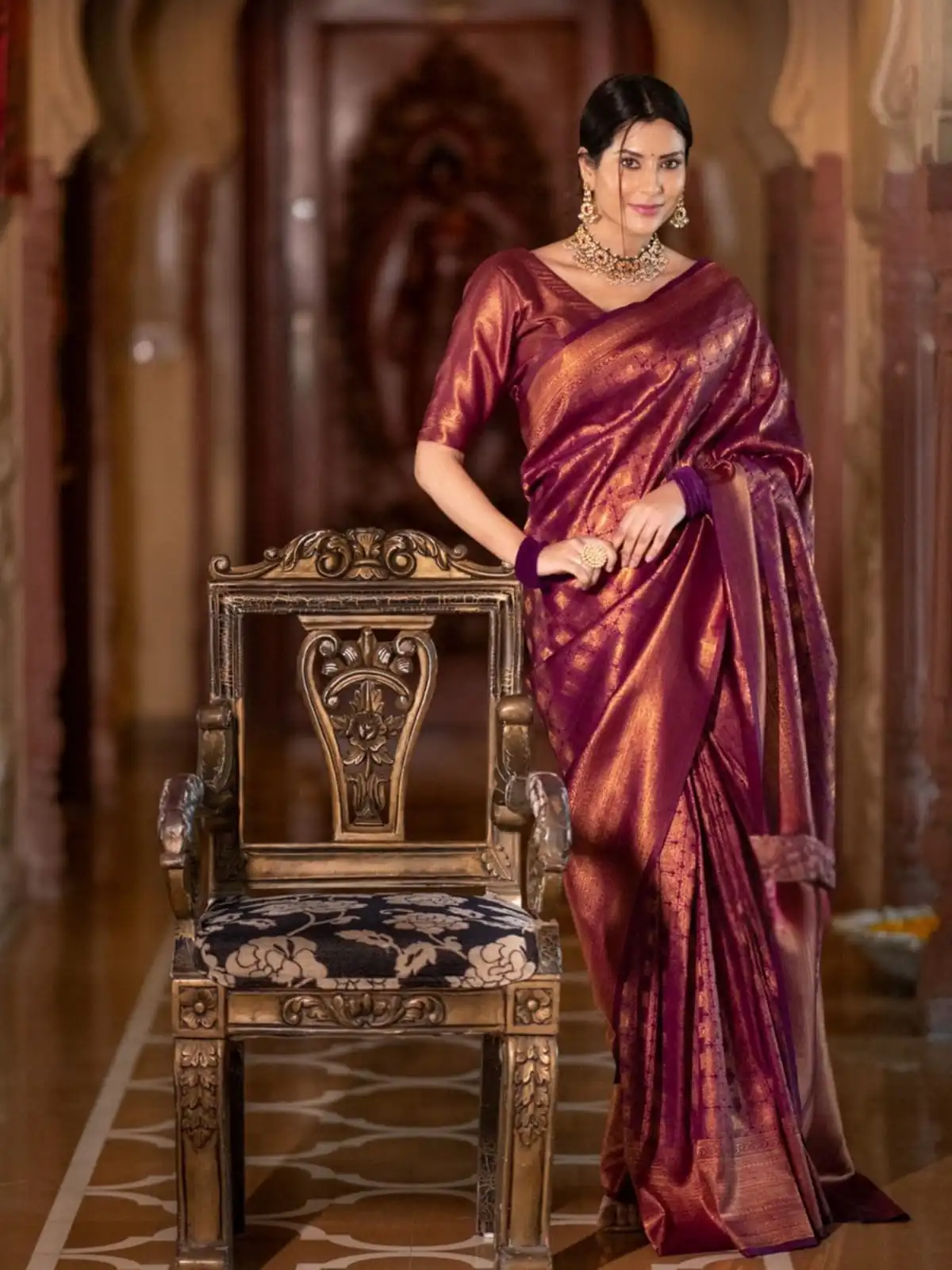 KPR 237 Maroon Soft Lichi Silk Cloth Saree Perfect for Wedding, Party, Family Gatherings, Sangeet, Ethnic Day – . Festive Deal ₹1299. Delivery 4-6 Workin | Sarees, Bollywood Sarees, Creative Sarees, Designer Sarees, Embroidered Sarees, Ethnic Saree, Modern Digital sarees, Party Wear Sarees