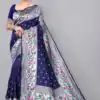 KPR 295 Navy Blue Soft Lichi Silk Cloth Saree Perfect for Wedding, Party, Family Gatherings, Sangeet, Ethnic Day – . Festive Deal ₹1449. Delivery 4-6 Workin | Sarees, Bollywood Sarees, Creative Sarees, Designer Sarees, Embroidered Sarees, Ethnic Saree, Modern Digital sarees, Party Wear Sarees