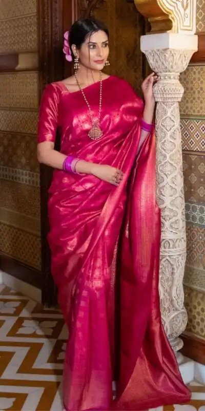 KPR 237 Pink Soft Lichi Silk Cloth Saree Perfect for Wedding, Party, Family Gatherings, Sangeet, Ethnic Day – . Festive Deal ₹1299. Delivery 4-6 Workin | Sarees, Bollywood Sarees, Creative Sarees, Designer Sarees, Embroidered Sarees, Ethnic Saree, Modern Digital sarees, Party Wear Sarees