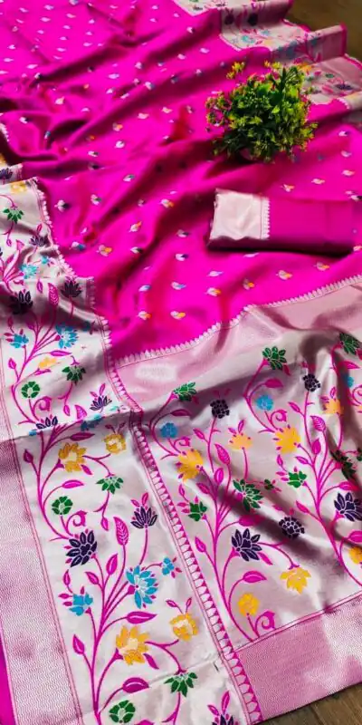 KPR 295 Pink Soft Lichi Silk Cloth Saree Perfect for Wedding, Party, Family Gatherings, Sangeet, Ethnic Day – . Festive Deal ₹1449. Delivery 4-6 Workin | Sarees, Bollywood Sarees, Creative Sarees, Designer Sarees, Embroidered Sarees, Ethnic Saree, Modern Digital sarees, Party Wear Sarees