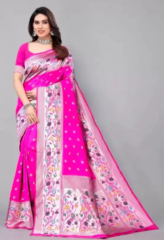 KPR 295 Pink Soft Lichi Silk Cloth Saree Perfect for Wedding, Party, Family Gatherings, Sangeet, Ethnic Day – . Festive Deal ₹1449. Delivery 4-6 Workin | Sarees, Bollywood Sarees, Creative Sarees, Designer Sarees, Embroidered Sarees, Ethnic Saree, Modern Digital sarees, Party Wear Sarees
