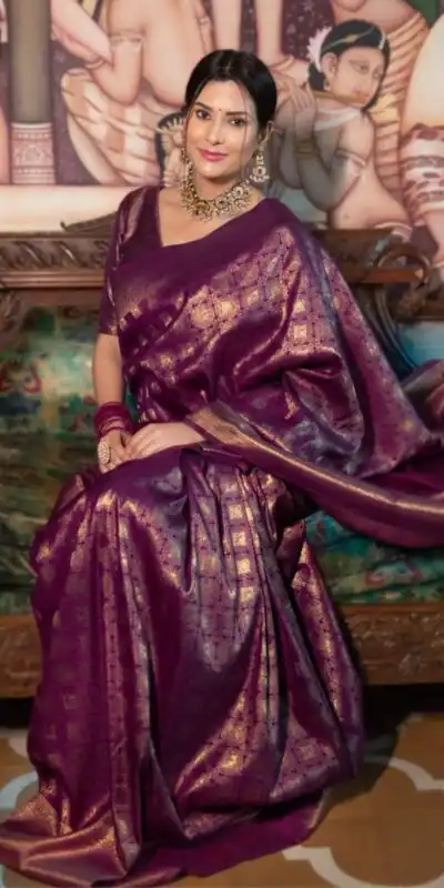 KPR 237 Wine Soft Lichi Silk Cloth Saree Perfect for Wedding, Party, Family Gatherings, Sangeet, Ethnic Day – . Festive Deal ₹1299. Delivery 4-6 Workin | Sarees, Bollywood Sarees, Creative Sarees, Designer Sarees, Embroidered Sarees, Ethnic Saree, Modern Digital sarees, Party Wear Sarees