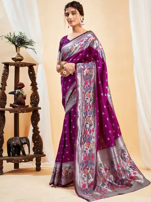 KPR 295 Wine Soft Lichi Silk Cloth Saree Perfect for Wedding, Party, Family Gatherings, Sangeet, Ethnic Day – . Festive Deal ₹1449. Delivery 4-6 Workin | Sarees, Bollywood Sarees, Creative Sarees, Designer Sarees, Embroidered Sarees, Ethnic Saree, Modern Digital sarees, Party Wear Sarees