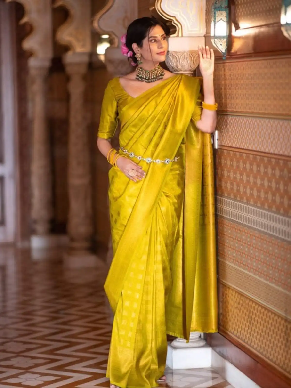 KPR 237 Yellow Soft Lichi Silk Cloth Saree Perfect for Wedding, Party, Family Gatherings, Sangeet, Ethnic Day – . Festive Deal ₹1299. Delivery 4-6 Workin | Sarees, Bollywood Sarees, Creative Sarees, Designer Sarees, Embroidered Sarees, Ethnic Saree, Modern Digital sarees, Party Wear Sarees