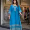 INLI Kaftan vol 7.0 Trendy Blue French Crape Prints Kaftan Kurti . Get it for ₹1399. Delivery 4-6 Working Days. Shop now. | Kurti, Bollywood Kurti, Creative Kurtis, Designer Kurti, Party Wear Kurti, Selfie Kurti