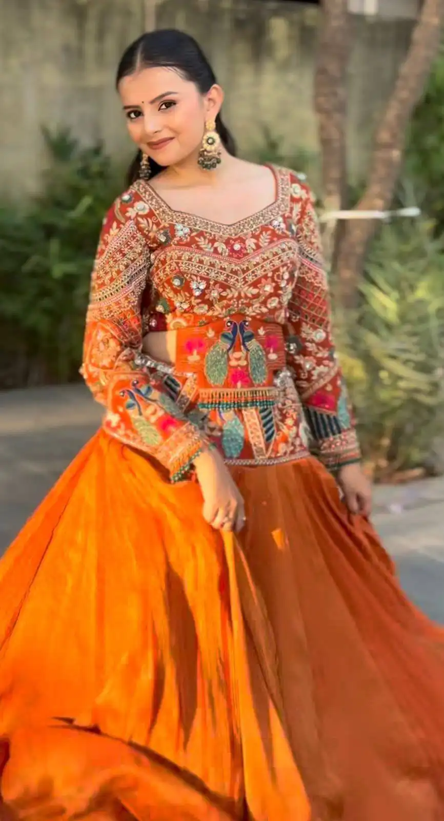 PC 579 Orange Chinon silk Lehenga Choli with Sequins Work & Embroidery Work. Now at just ₹2749. Delivery 4-6 Working Days. Shop now. | Lehenga, Bollywood Lehenga, Creative Lehenga, Designer Lehenga, Embroidered Lehenga, Party Wear Lehenga