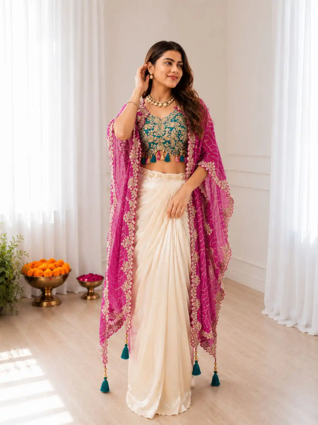 BB 48 Pink Crepe Silk Dhoti Suit Perfect for Wedding, Party, Festival Celebrations, Holi, Pooja – . Introductory Price ₹2099. Delivery 4-6 Working | Jump Suits, Salwar suit, Designer Suits, Casual Suits, Creative suits, Palazzo Suits, Party Wear Suits, Patiala Suits, Straight Suits