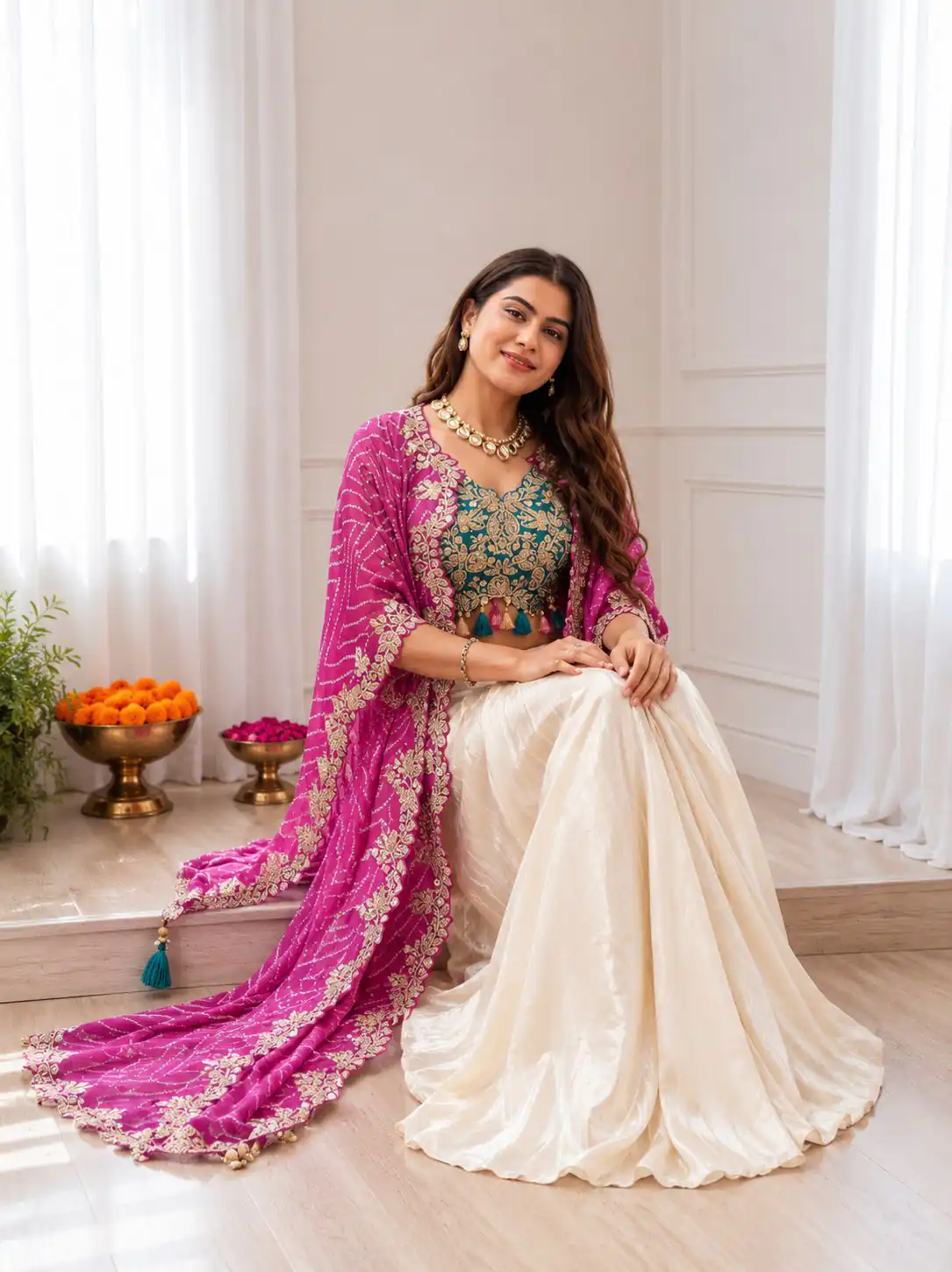 BB 48 Pink Crepe Silk Dhoti Suit Perfect for Wedding, Party, Festival Celebrations, Holi, Pooja – . Introductory Price ₹2099. Delivery 4-6 Working | Jump Suits, Salwar suit, Designer Suits, Casual Suits, Creative suits, Palazzo Suits, Party Wear Suits, Patiala Suits, Straight Suits