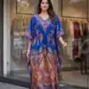 INLI Kaftan vol 7.0 Trendy Royal Blue French Crape Prints Kaftan Kurti . Get it for ₹1399. Delivery 4-6 Working Days. Shop now. | Kurti, Bollywood Kurti, Creative Kurtis, Designer Kurti, Party Wear Kurti, Selfie Kurti