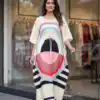 INLI Kaftan vol 7.0 Trendy White French Crape Prints Kaftan Kurti . Get it for ₹1399. Delivery 4-6 Working Days. Shop now. | Kurti, Bollywood Kurti, Creative Kurtis, Designer Kurti, Party Wear Kurti, Selfie Kurti