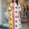 INLI Kaftan vol 7.0 Trendy Yellow French Crape Prints Kaftan Kurti . Get it for ₹1399. Delivery 4-6 Working Days. Shop now. | Kurti, Bollywood Kurti, Creative Kurtis, Designer Kurti, Party Wear Kurti, Selfie Kurti