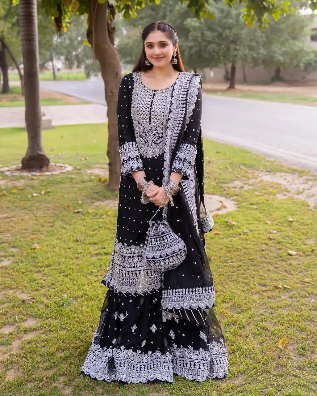ZB 5064 Black Faux Georgette Salwar Suit with Embroidery Work. Available at ₹2049 only. Delivery 4-6 Working Days. Shop now. | Jump Suits, Salwar suit, Designer Suits, Casual Suits, Creative suits, Palazzo Suits, Party Wear Suits, Patiala Suits, Straight Suits