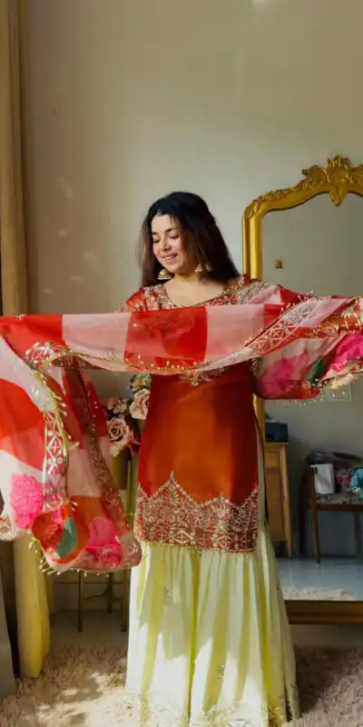 ZC NEHA Orange Mox Fendy Salwar Suit with Embroidery Work & Sequins Work. Get it for ₹2449. Delivery 4-6 Working Days. Shop now. | Jump Suits, Salwar suit, Designer Suits, Casual Suits, Creative suits, Palazzo Suits, Party Wear Suits, Patiala Suits, Straight Suits