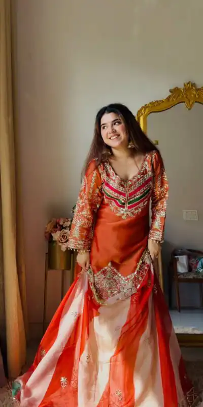 ZC NEHA Orange Mox Fendy Salwar Suit with Embroidery Work & Sequins Work. Get it for ₹2449. Delivery 4-6 Working Days. Shop now. | Jump Suits, Salwar suit, Designer Suits, Casual Suits, Creative suits, Palazzo Suits, Party Wear Suits, Patiala Suits, Straight Suits