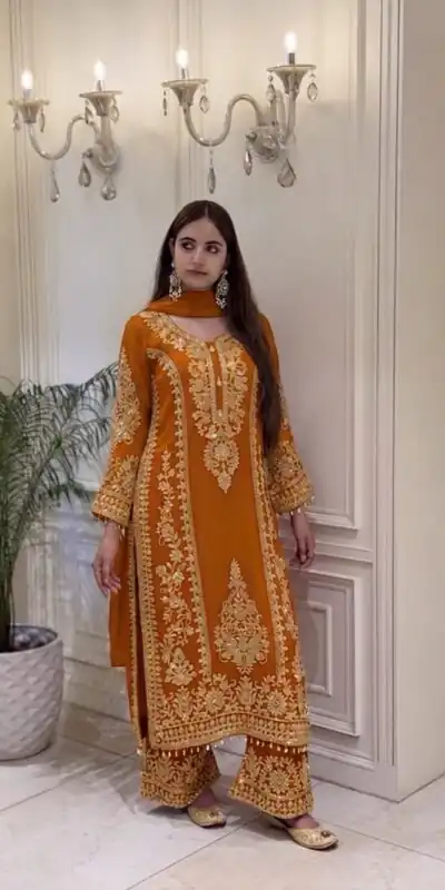 Alternative view of Classic Mastered Faux Georgette Embroider Work Salwar Suit