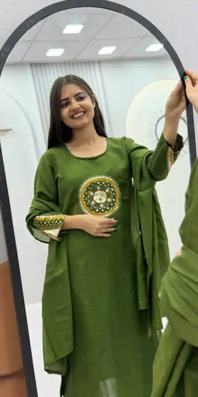 PC 598 Green Roman Silk Salwar Suit with Sequins Work & Embroidery Work. Available at ₹2099 only. Delivery 4-6 Working Days. Shop now. | Jump Suits, Salwar suit, Designer Suits, Casual Suits, Creative suits, Palazzo Suits, Party Wear Suits, Patiala Suits, Straight Suits
