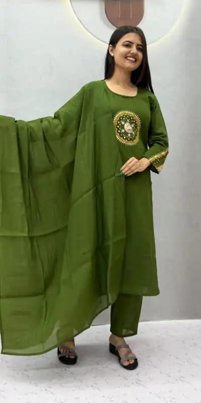 PC 598 Green Roman Silk Salwar Suit with Sequins Work & Embroidery Work. Available at ₹2099 only. Delivery 4-6 Working Days. Shop now. | Jump Suits, Salwar suit, Designer Suits, Casual Suits, Creative suits, Palazzo Suits, Party Wear Suits, Patiala Suits, Straight Suits