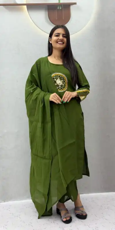 PC 598 Green Roman Silk Salwar Suit with Sequins Work & Embroidery Work. Available at ₹2099 only. Delivery 4-6 Working Days. Shop now. | Jump Suits, Salwar suit, Designer Suits, Casual Suits, Creative suits, Palazzo Suits, Party Wear Suits, Patiala Suits, Straight Suits