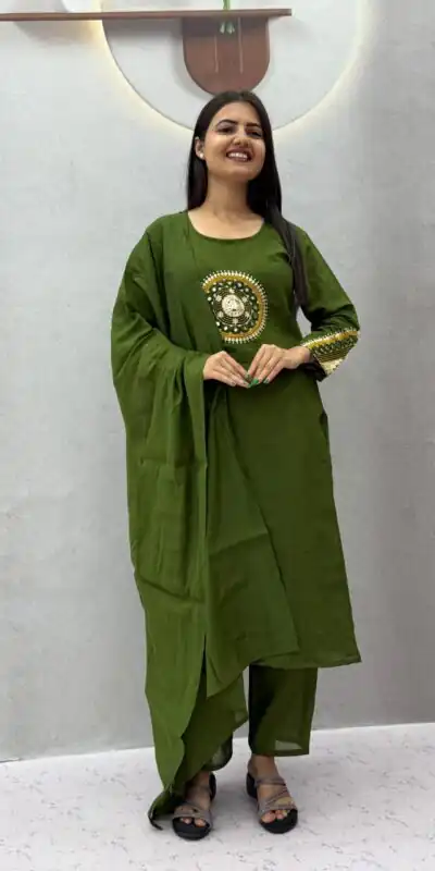 PC 598 Green Roman Silk Salwar Suit with Sequins Work & Embroidery Work. Available at ₹2099 only. Delivery 4-6 Working Days. Shop now. | Jump Suits, Salwar suit, Designer Suits, Casual Suits, Creative suits, Palazzo Suits, Party Wear Suits, Patiala Suits, Straight Suits