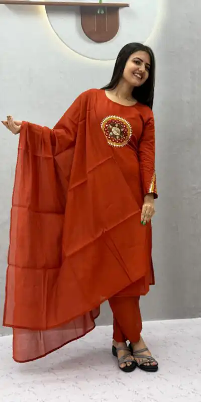 PC 598 Rust Roman Silk Salwar Suit with Sequins Work & Embroidery Work. Available at ₹2099 only. Delivery 4-6 Working Days. Shop now. | Jump Suits, Salwar suit, Designer Suits, Casual Suits, Creative suits, Palazzo Suits, Party Wear Suits, Patiala Suits, Straight Suits