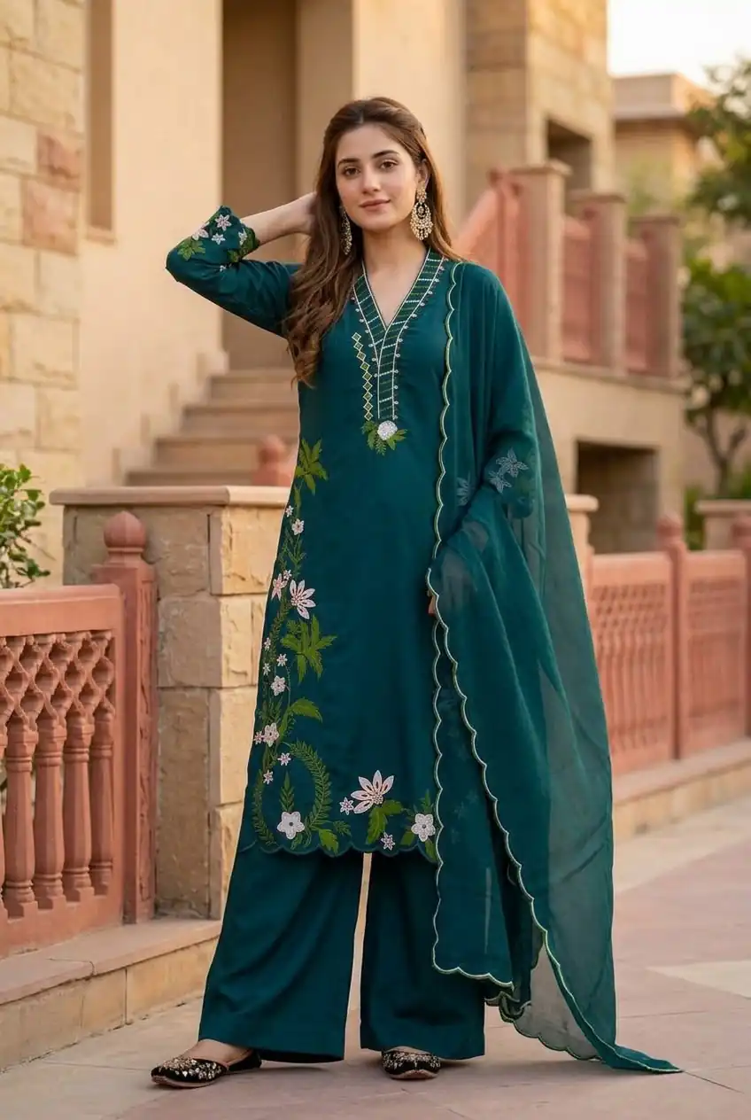 ST 249 Teal Roman Silk Salwar Suit with Sequins Work & Embroidery Work. Available at ₹2099 only. Delivery 4-6 Working Days. Shop now. | Jump Suits, Salwar suit, Designer Suits, Casual Suits, Creative suits, Palazzo Suits, Party Wear Suits, Patiala Suits, Straight Suits