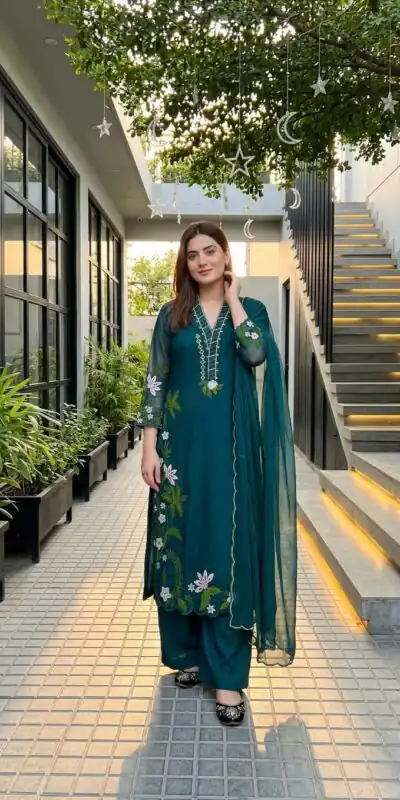 ST 249 Teal Roman Silk Salwar Suit with Sequins Work & Embroidery Work. Available at ₹2099 only. Delivery 4-6 Working Days. Shop now. | Jump Suits, Salwar suit, Designer Suits, Casual Suits, Creative suits, Palazzo Suits, Party Wear Suits, Patiala Suits, Straight Suits