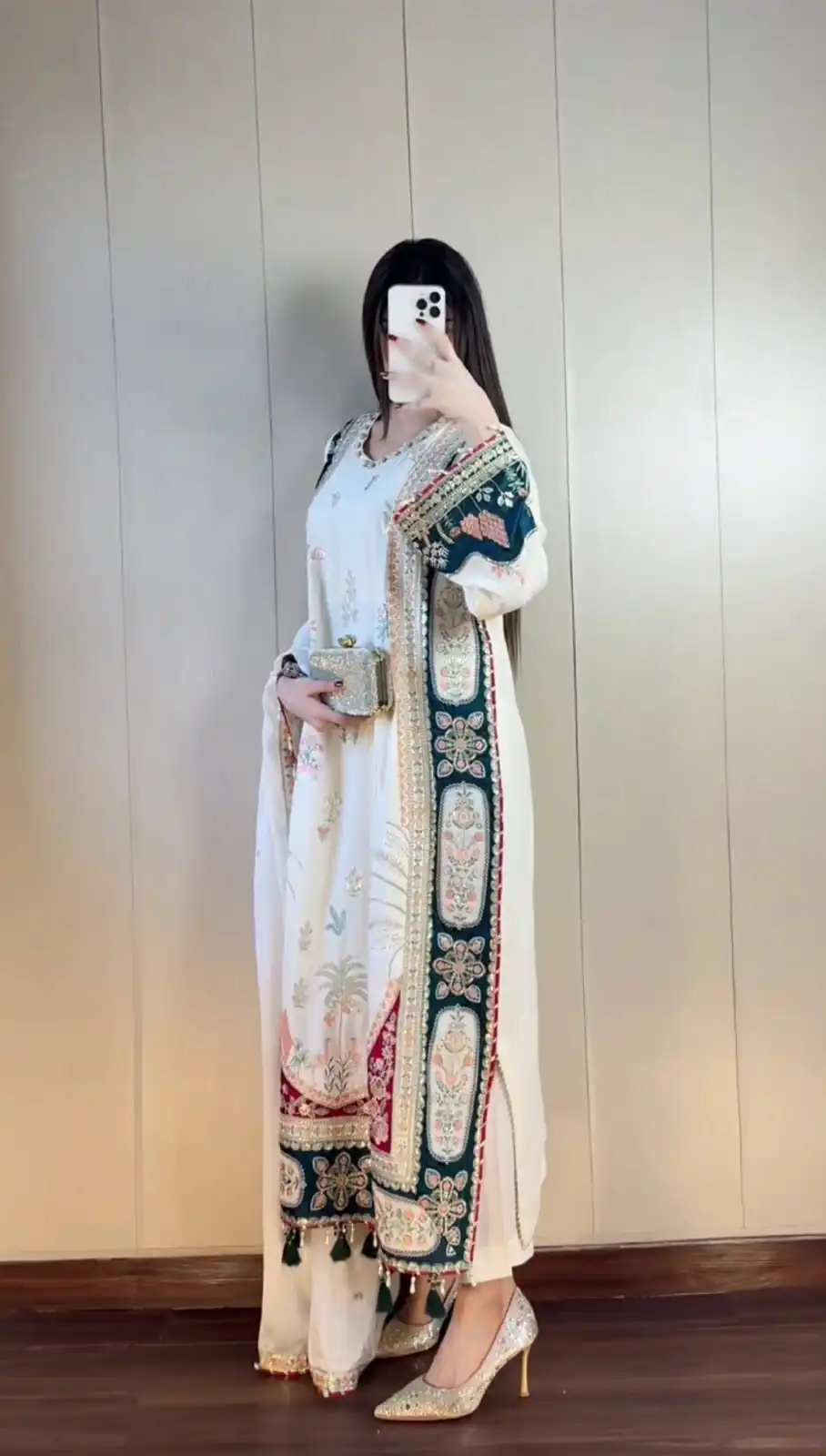 LG 2141 White Star Silk Salwar Suit with Embroidery Work & Sequins Work. Festive Deal ₹2999. Delivery 4-6 Working Days. Shop now. | Jump Suits, Salwar suit, Designer Suits, Casual Suits, Creative suits, Palazzo Suits, Party Wear Suits, Patiala Suits, Straight Suits