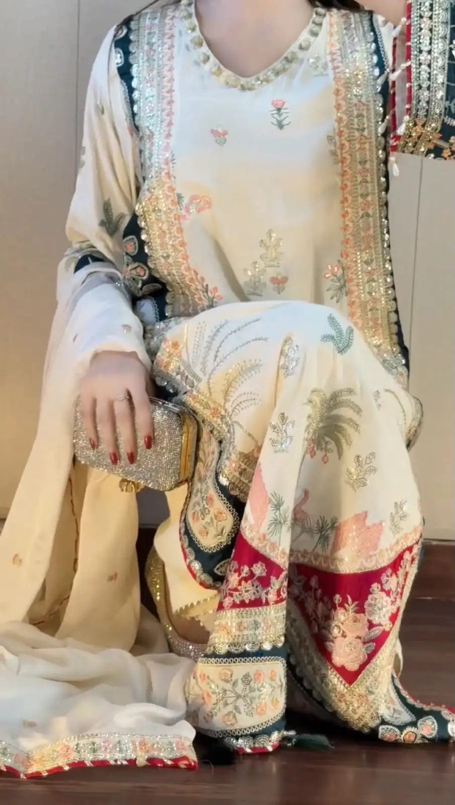 LG 2141 White Star Silk Salwar Suit with Embroidery Work & Sequins Work. Festive Deal ₹2999. Delivery 4-6 Working Days. Shop now. | Jump Suits, Salwar suit, Designer Suits, Casual Suits, Creative suits, Palazzo Suits, Party Wear Suits, Patiala Suits, Straight Suits
