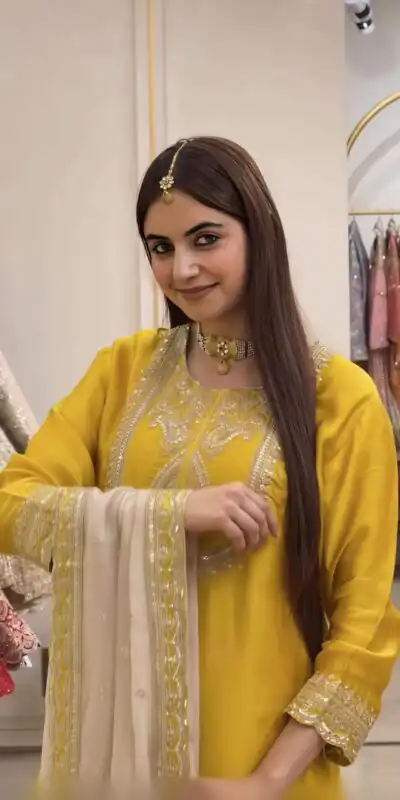 NSR 908 Yellow Color Chinon Silk Salwar Suit with Embroidery Work. Online Get it for ₹2399. Delivery 4-6 Working Days. Shop now. | Jump Suits, Salwar suit, Designer Suits, Casual Suits, Creative suits, Palazzo Suits, Party Wear Suits, Patiala Suits, Straight Suits