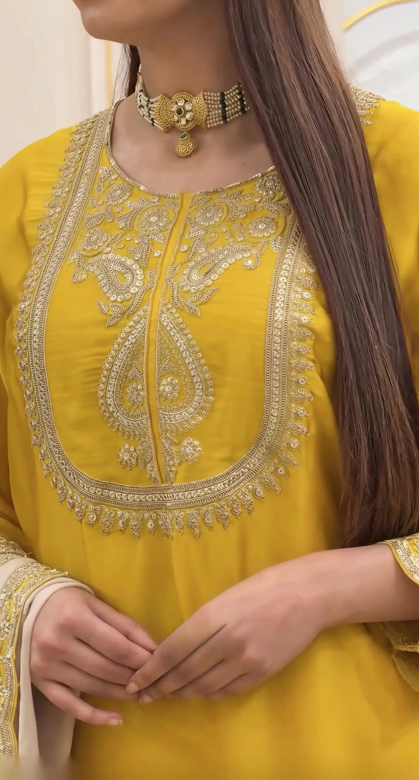 NSR 908 Yellow Color Chinon Silk Salwar Suit with Embroidery Work. Online Get it for ₹2399. Delivery 4-6 Working Days. Shop now. | Jump Suits, Salwar suit, Designer Suits, Casual Suits, Creative suits, Palazzo Suits, Party Wear Suits, Patiala Suits, Straight Suits