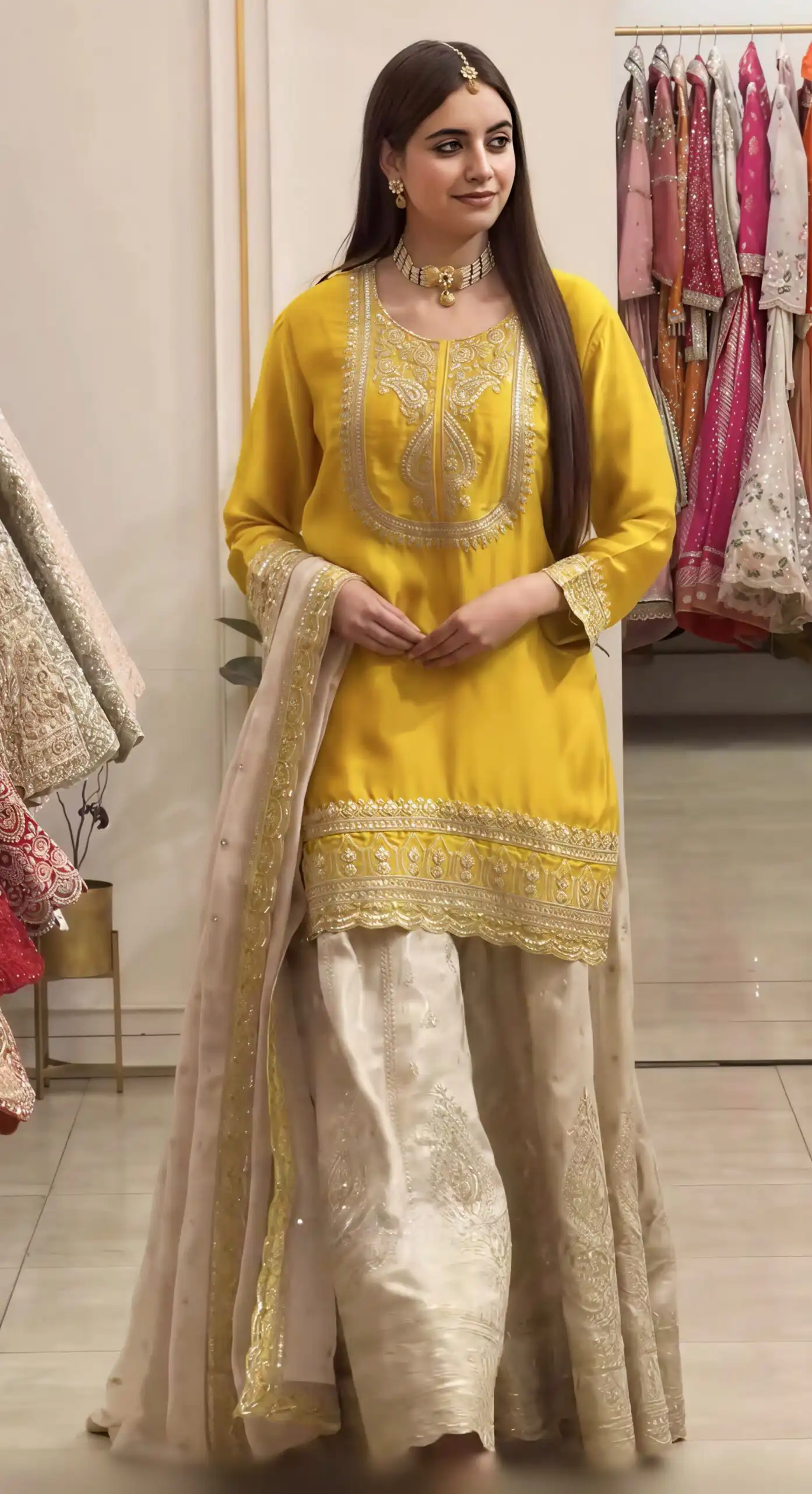 NSR 908 Yellow Color Chinon Silk Salwar Suit with Embroidery Work. Online Get it for ₹2399. Delivery 4-6 Working Days. Shop now. | Jump Suits, Salwar suit, Designer Suits, Casual Suits, Creative suits, Palazzo Suits, Party Wear Suits, Patiala Suits, Straight Suits