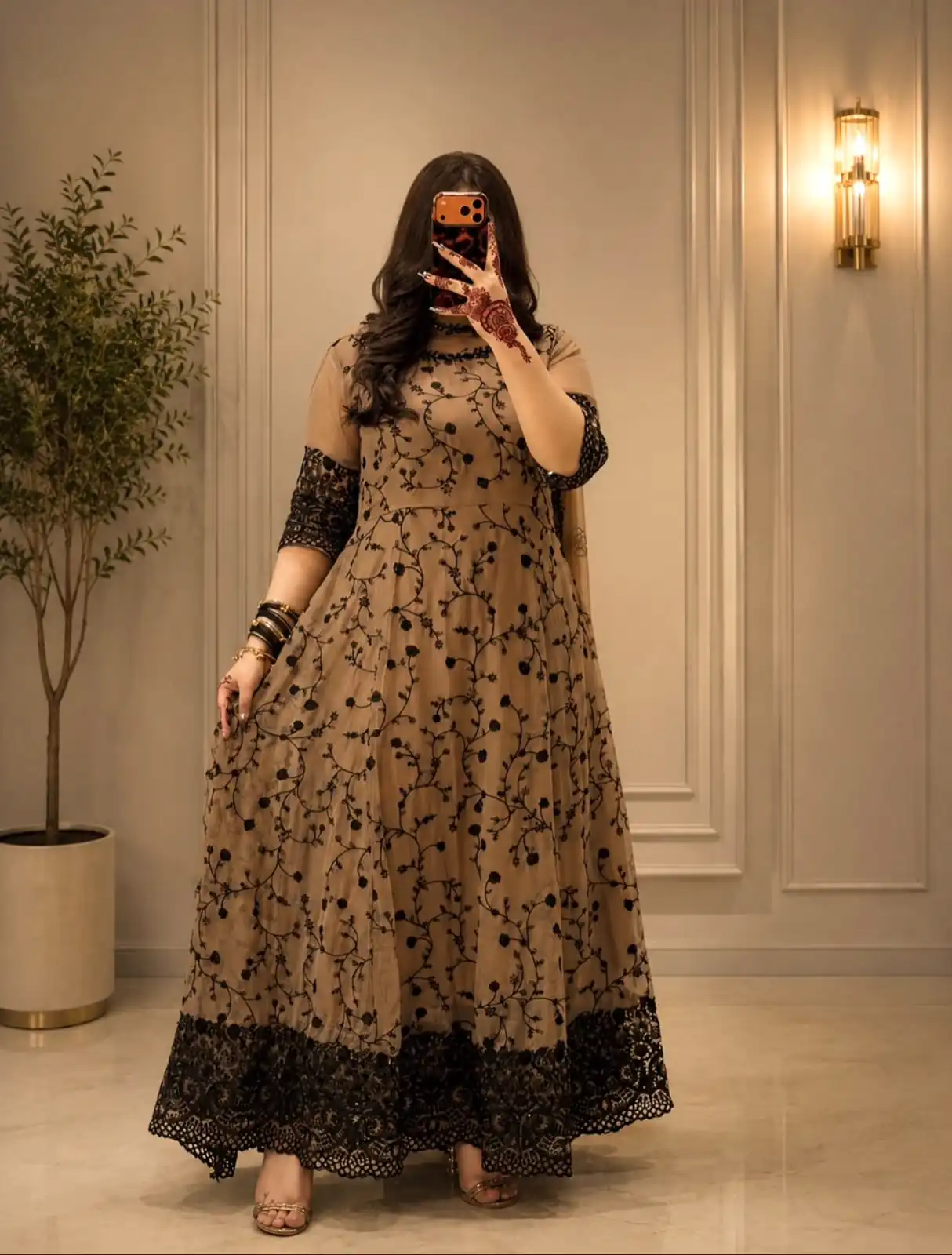 WW 1277 Cream Fox Perfect for Wedding, Party, Durga Puja, Diwali, Anniversary Georgette Gown. Now at just ₹2399. Delivery 4-6 Working Days. Shop now. | Gowns, Bollywood Gowns, Creative Gowns, Designer Gowns, Embroidered Gowns, Party Wear Gowns