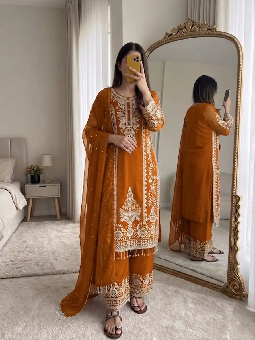SRK 5365 Mastered Faux Georgette Salwar Suit erfect for Wedding, Party, Mehendi, Pongal, Reception – . Available at ₹2449 only. Delivery 4-6 Working Days | Jump Suits, Salwar suit, Designer Suits, Casual Suits, Creative suits, Palazzo Suits, Party Wear Suits, Patiala Suits, Straight Suits