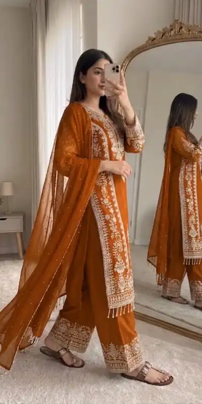 SRK 5365 Mastered Faux Georgette Salwar Suit erfect for Wedding, Party, Mehendi, Pongal, Reception – . Available at ₹2449 only. Delivery 4-6 Working Days | Jump Suits, Salwar suit, Designer Suits, Casual Suits, Creative suits, Palazzo Suits, Party Wear Suits, Patiala Suits, Straight Suits