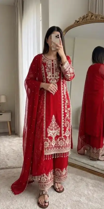 SRK 5365 Pink Faux Georgette Salwar Suit erfect for Wedding, Party, Mehendi, Pongal, Reception – . Available at ₹2449 only. Delivery 4-6 Working Days | Jump Suits, Salwar suit, Designer Suits, Casual Suits, Creative suits, Palazzo Suits, Party Wear Suits, Patiala Suits, Straight Suits