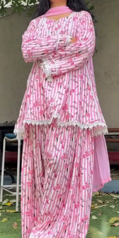 NSR 905 Pink Pure Natural Crep Salwar Suit with Moti Work & Embroidery Work. Affordable Price ₹2149. Delivery 4-6 Working Days. Shop now. | Jump Suits, Salwar suit, Designer Suits, Casual Suits, Creative suits, Palazzo Suits, Party Wear Suits, Patiala Suits, Straight Suits
