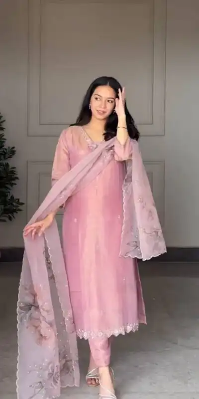DB 006 Pink Pure Natural Crep Salwar Suit with Moti Work & Embroidery Work. Affordable Price ₹2199. Delivery 4-6 Working Days. Shop now. | Jump Suits, Salwar suit, Designer Suits, Casual Suits, Creative suits, Palazzo Suits, Party Wear Suits, Patiala Suits, Straight Suits