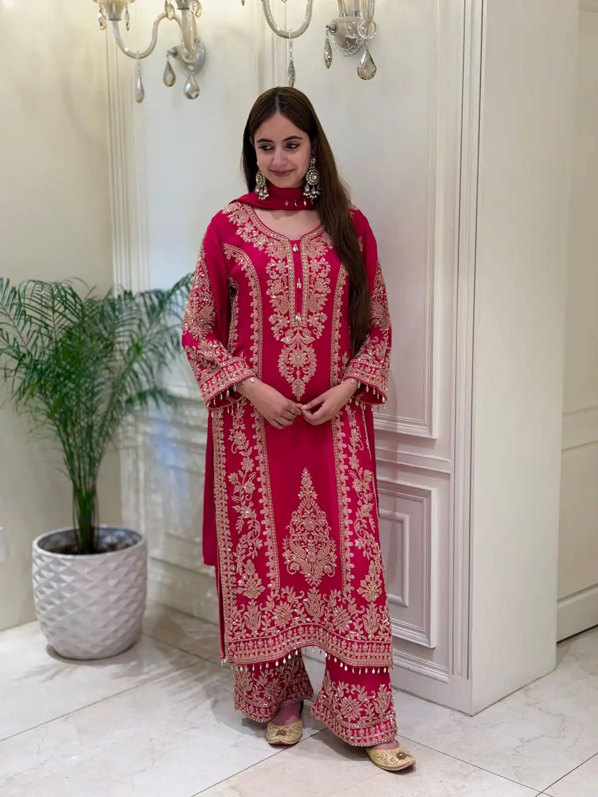 SRK 5365 Red Faux Georgette Salwar Suit erfect for Wedding, Party, Mehendi, Pongal, Reception – . Available at ₹2449 only. Delivery 4-6 Working Days | Jump Suits, Salwar suit, Designer Suits, Casual Suits, Creative suits, Palazzo Suits, Party Wear Suits, Patiala Suits, Straight Suits