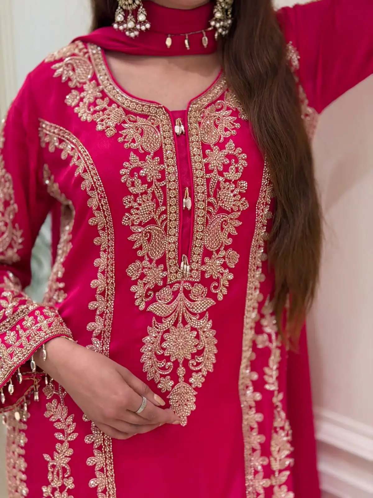 SRK 5365 Red Faux Georgette Salwar Suit erfect for Wedding, Party, Mehendi, Pongal, Reception – . Available at ₹2449 only. Delivery 4-6 Working Days | Jump Suits, Salwar suit, Designer Suits, Casual Suits, Creative suits, Palazzo Suits, Party Wear Suits, Patiala Suits, Straight Suits