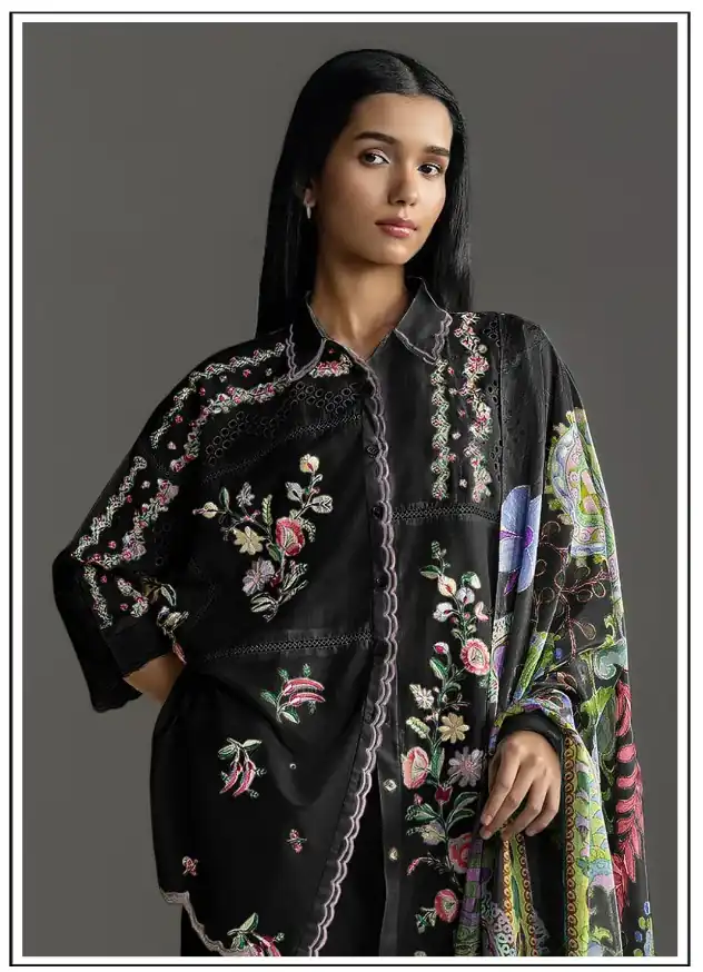 FC 1228 Black Cambric Cotton Salwar Suit with Digital Print & Embroidery Work. Festive Deal ₹2499. Delivery 4-6 Working Days. Shop now. | Jump Suits, Salwar suit, Designer Suits, Casual Suits, Creative suits, Palazzo Suits, Party Wear Suits, Patiala Suits, Straight Suits