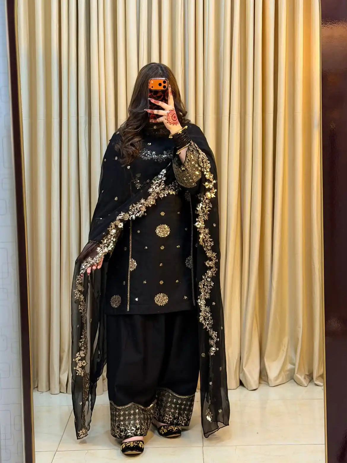 ST 251 Black Faux Georgette Salwar Suit with Mirror Work & Embroidery Work. Get it for ₹2349. Delivery 4-6 Working Days. Shop now. | Jump Suits, Salwar suit, Designer Suits, Casual Suits, Creative suits, Palazzo Suits, Party Wear Suits, Patiala Suits, Straight Suits
