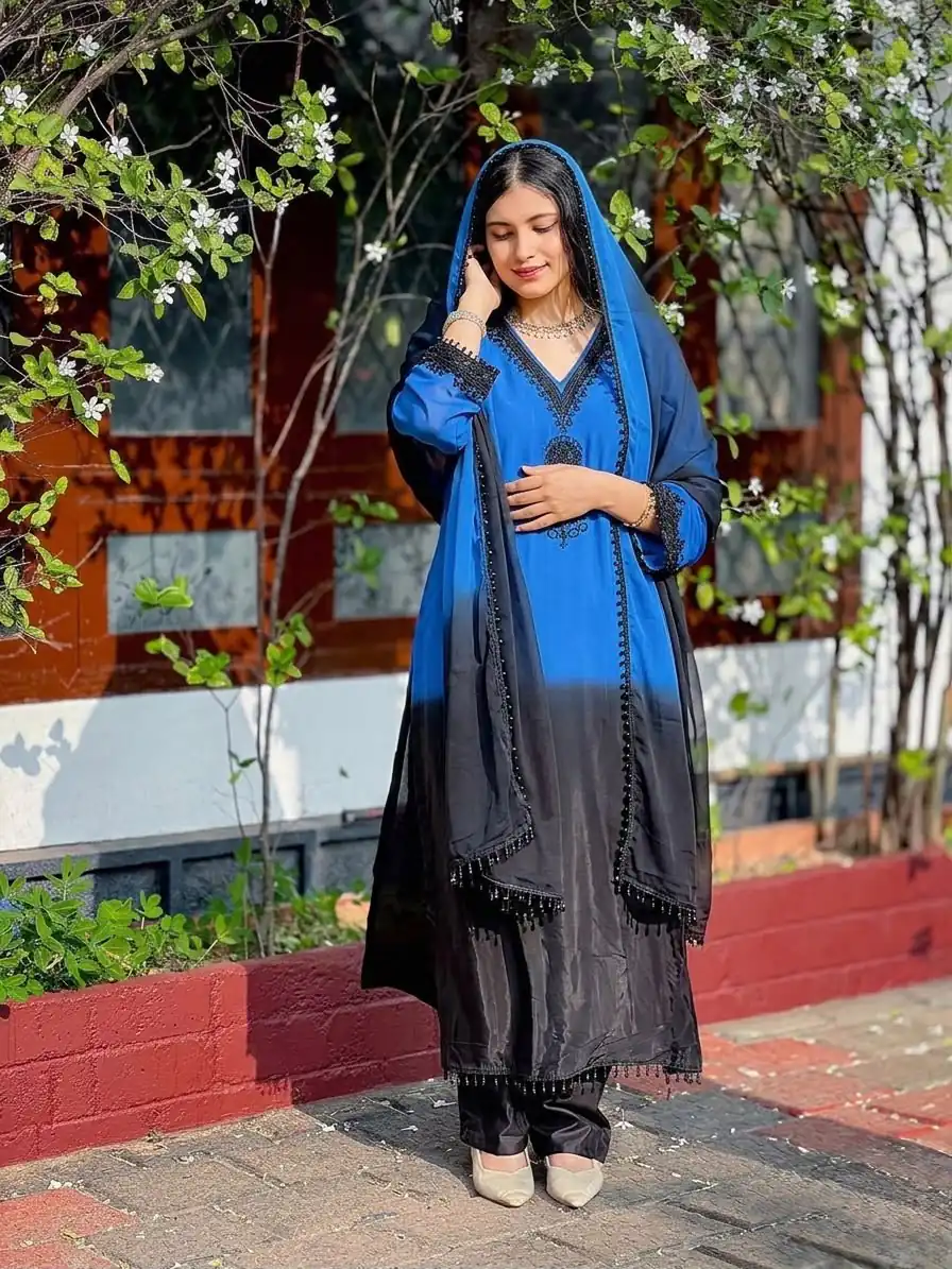 SR 1710 Blue French Crep Silk Salwar Suit Perfect for Wedding, Party, Engagement, Baisakhi, Pongal – . Special Price ₹2149. Delivery 4-6 Working Days | Jump Suits, Salwar suit, Designer Suits, Casual Suits, Creative suits, Palazzo Suits, Party Wear Suits, Patiala Suits, Straight Suits