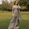 ST 227 Grey in Color Organza Silk Embroidery Work Salwar Suit . Festive Deal ₹2399. Delivery 4-6 Working Days. Online Shop now. | Jump Suits, Salwar suit, Designer Suits, Casual Suits, Creative suits, Palazzo Suits, Party Wear Suits, Patiala Suits, Straight Suits