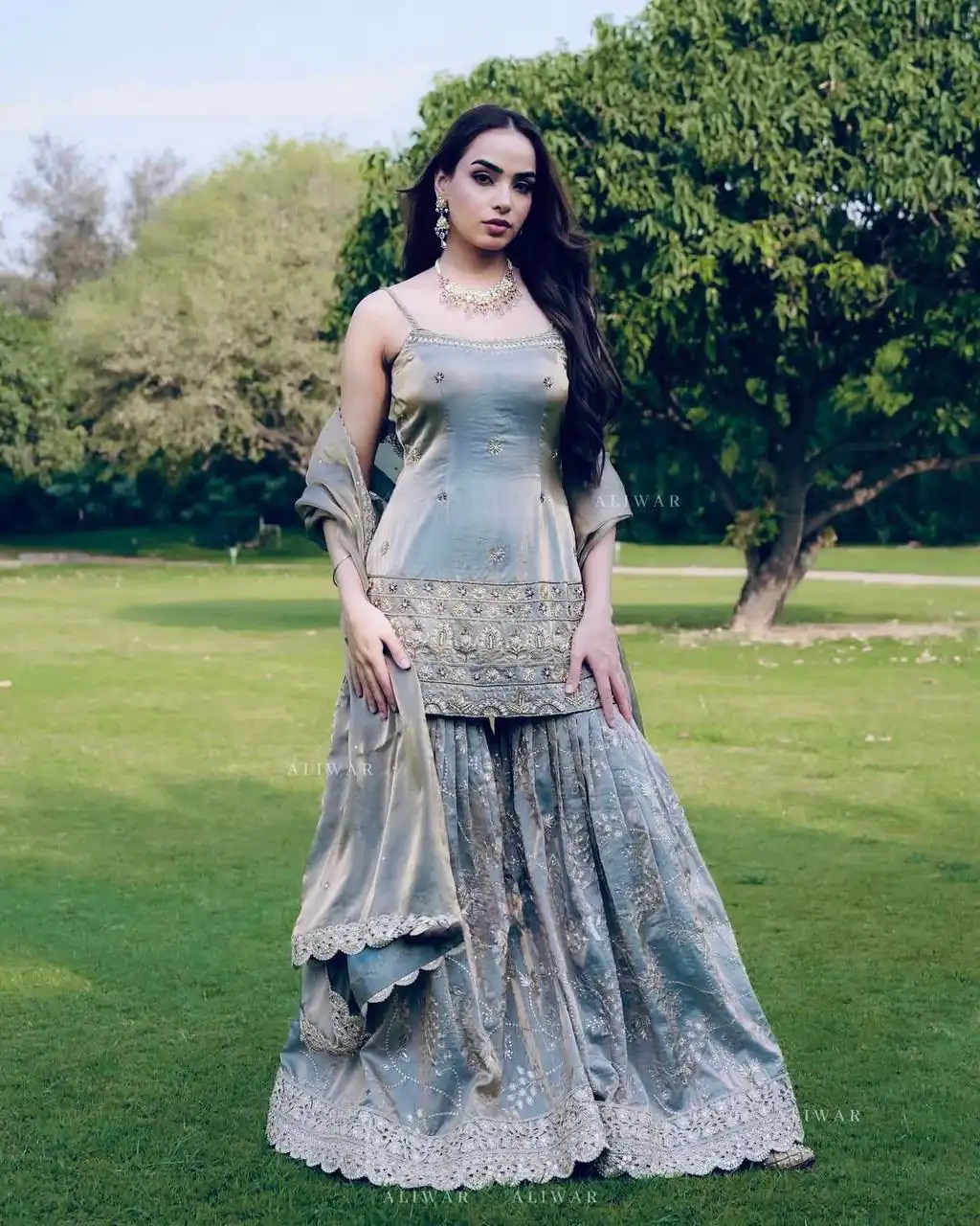 ST 227 Grey in Color Organza Silk Embroidery Work Salwar Suit . Festive Deal ₹2399. Delivery 4-6 Working Days. Online Shop now. | Jump Suits, Salwar suit, Designer Suits, Casual Suits, Creative suits, Palazzo Suits, Party Wear Suits, Patiala Suits, Straight Suits