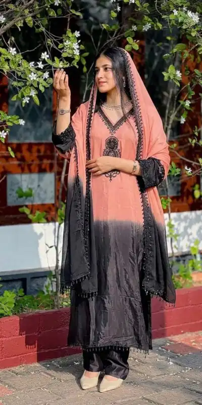 SR 1710 Peach French Crep Silk Salwar Suit Perfect for Wedding, Party, Engagement, Baisakhi, Pongal – . Special Price ₹2149. Delivery 4-6 Working Days | Jump Suits, Salwar suit, Designer Suits, Casual Suits, Creative suits, Palazzo Suits, Party Wear Suits, Patiala Suits, Straight Suits