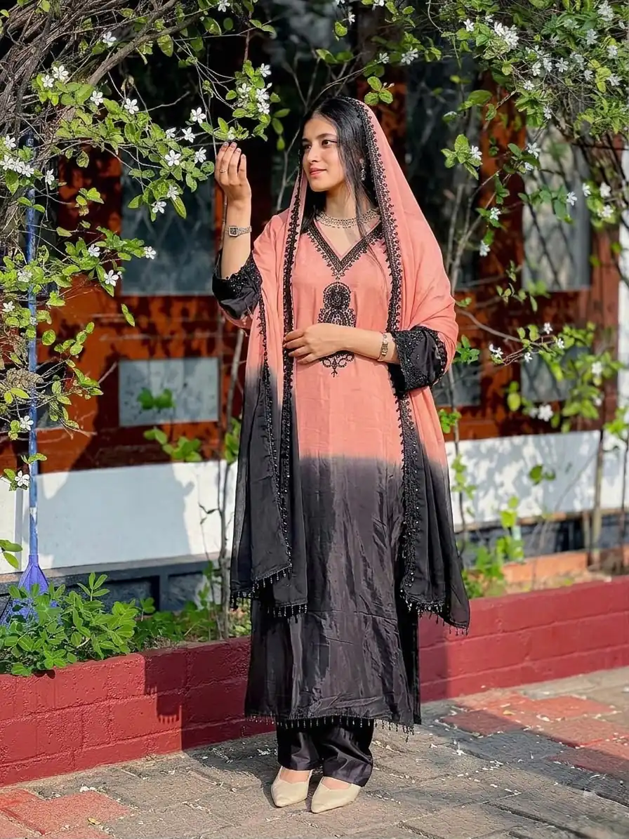 SR 1710 Peach French Crep Silk Salwar Suit Perfect for Wedding, Party, Engagement, Baisakhi, Pongal – . Special Price ₹2149. Delivery 4-6 Working Days | Jump Suits, Salwar suit, Designer Suits, Casual Suits, Creative suits, Palazzo Suits, Party Wear Suits, Patiala Suits, Straight Suits
