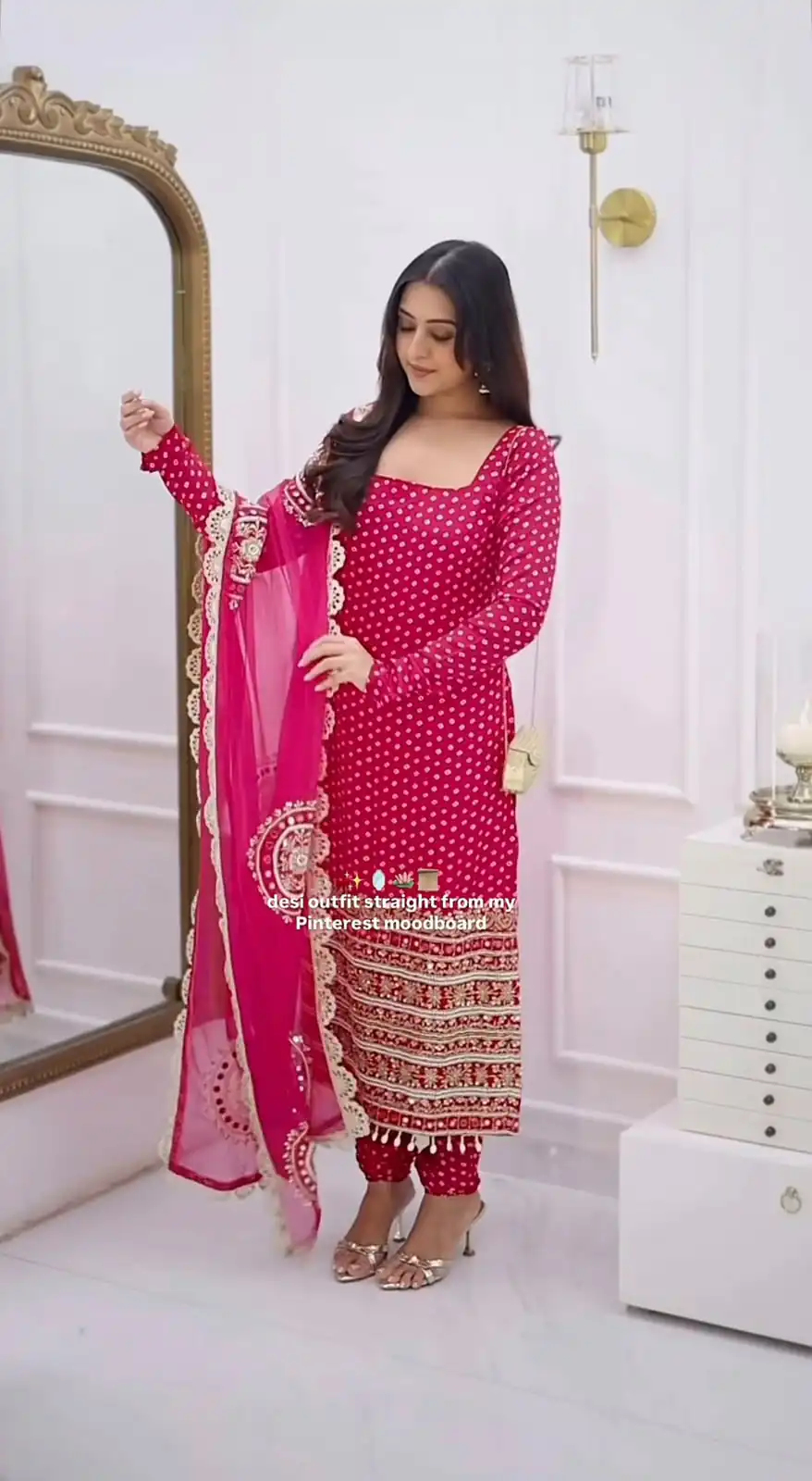 NSR 912 Pink Faux Georgette Salwar Suit with Mirror Work & Embroidery Work. Get it for ₹2349. Delivery 4-6 Working Days. Shop now. | Jump Suits, Salwar suit, Designer Suits, Casual Suits, Creative suits, Palazzo Suits, Party Wear Suits, Patiala Suits, Straight Suits