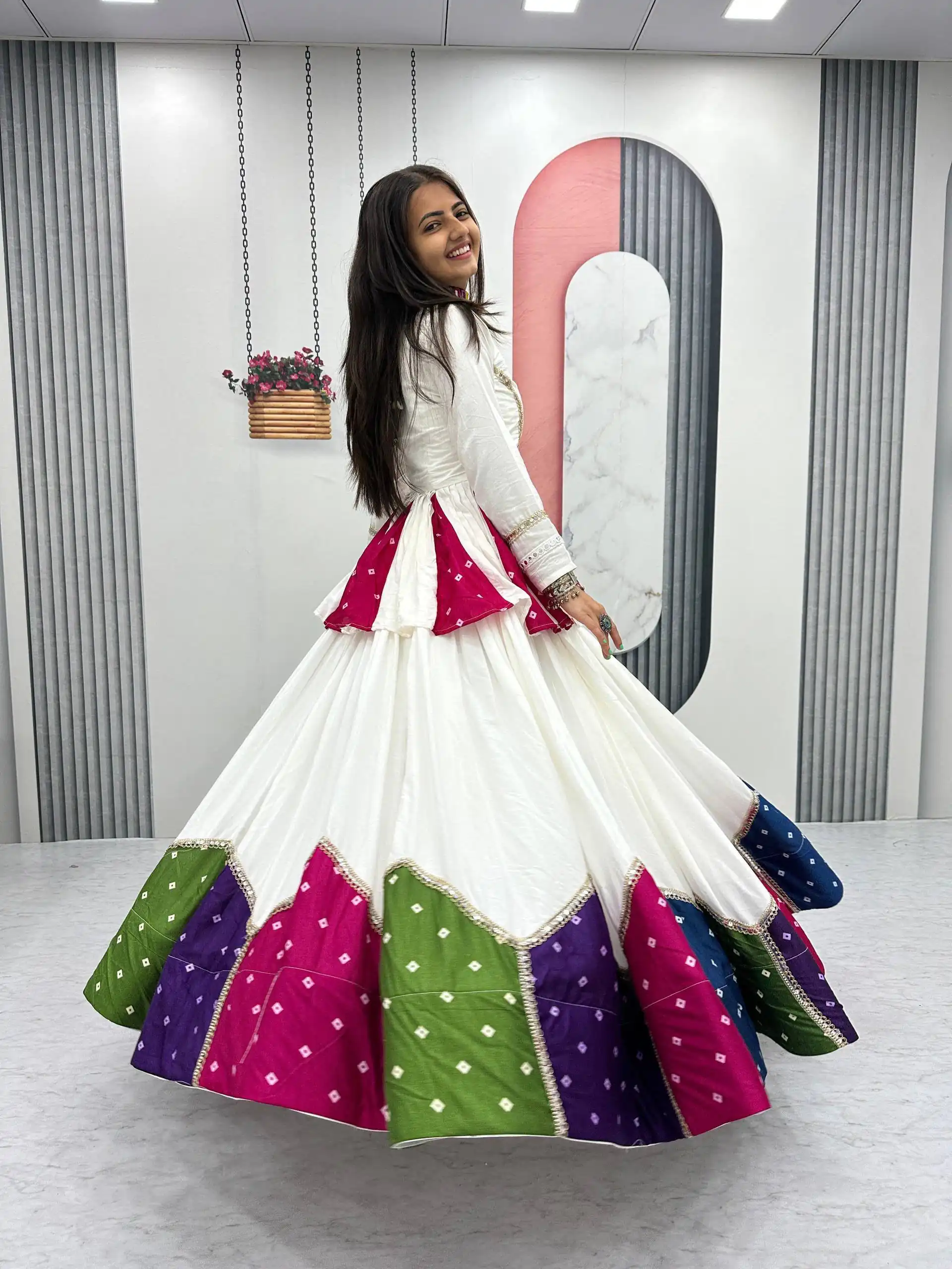 PC N54 White in Pure Cotton Mirror Work & Gamthi Work Lehenga Choli . Exclusive Offer ₹3049. Delivery 4-6 Working Days. Shop now. | Lehenga, Bollywood Lehenga, Creative Lehenga, Designer Lehenga, Embroidered Lehenga, Party Wear Lehenga