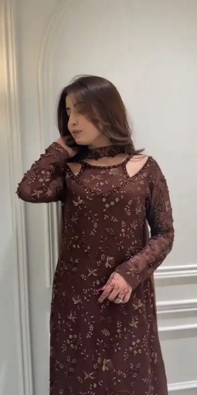 ST 1203 Wine Faux Georgette Salwar Suit erfect for Wedding, Party, Mehendi, Pongal, Reception – . Available at ₹2249 only. Delivery 4-6 Working Days | Jump Suits, Salwar suit, Designer Suits, Casual Suits, Creative suits, Palazzo Suits, Party Wear Suits, Patiala Suits, Straight Suits